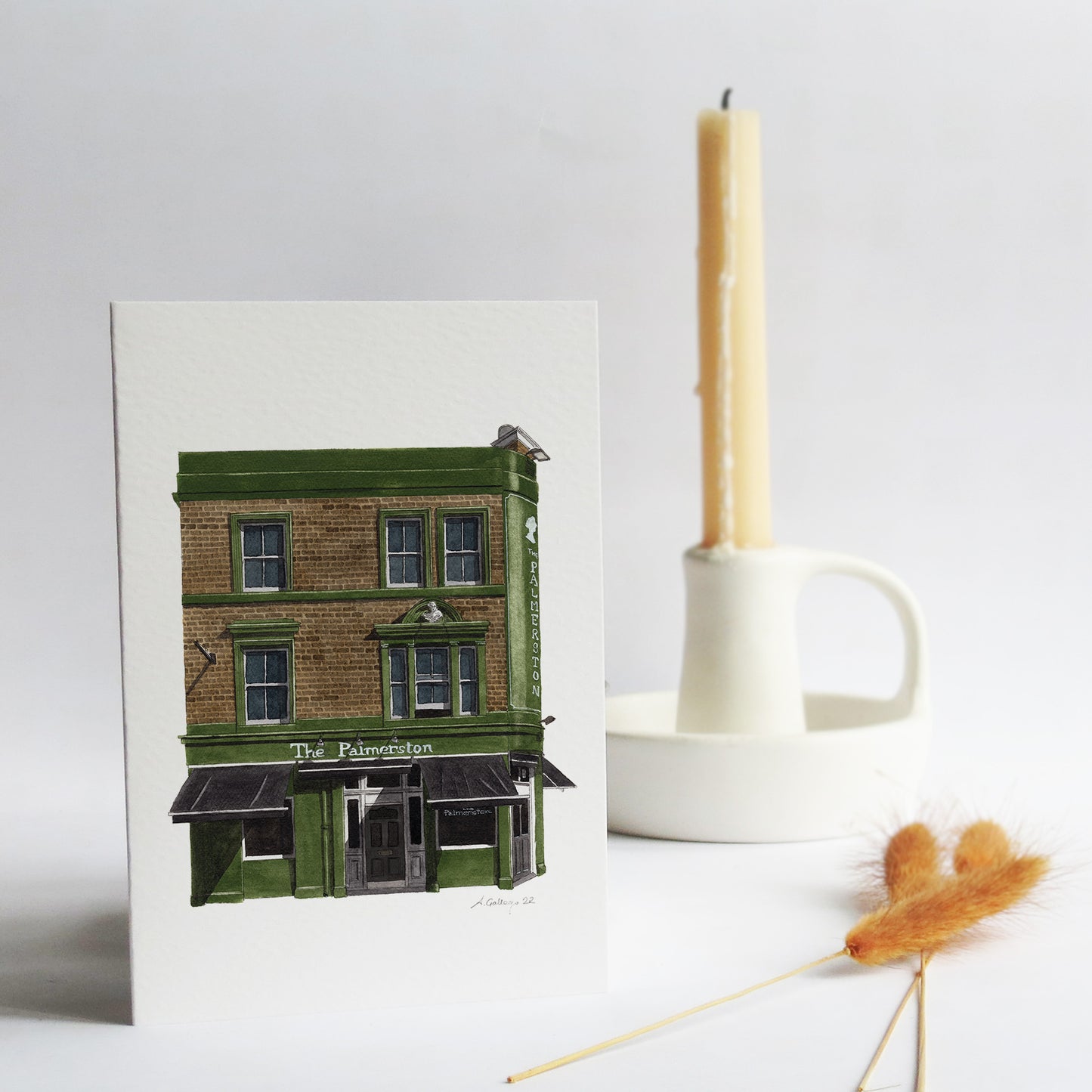 East Dulwich - The Palmerston - Greeting card with envelope