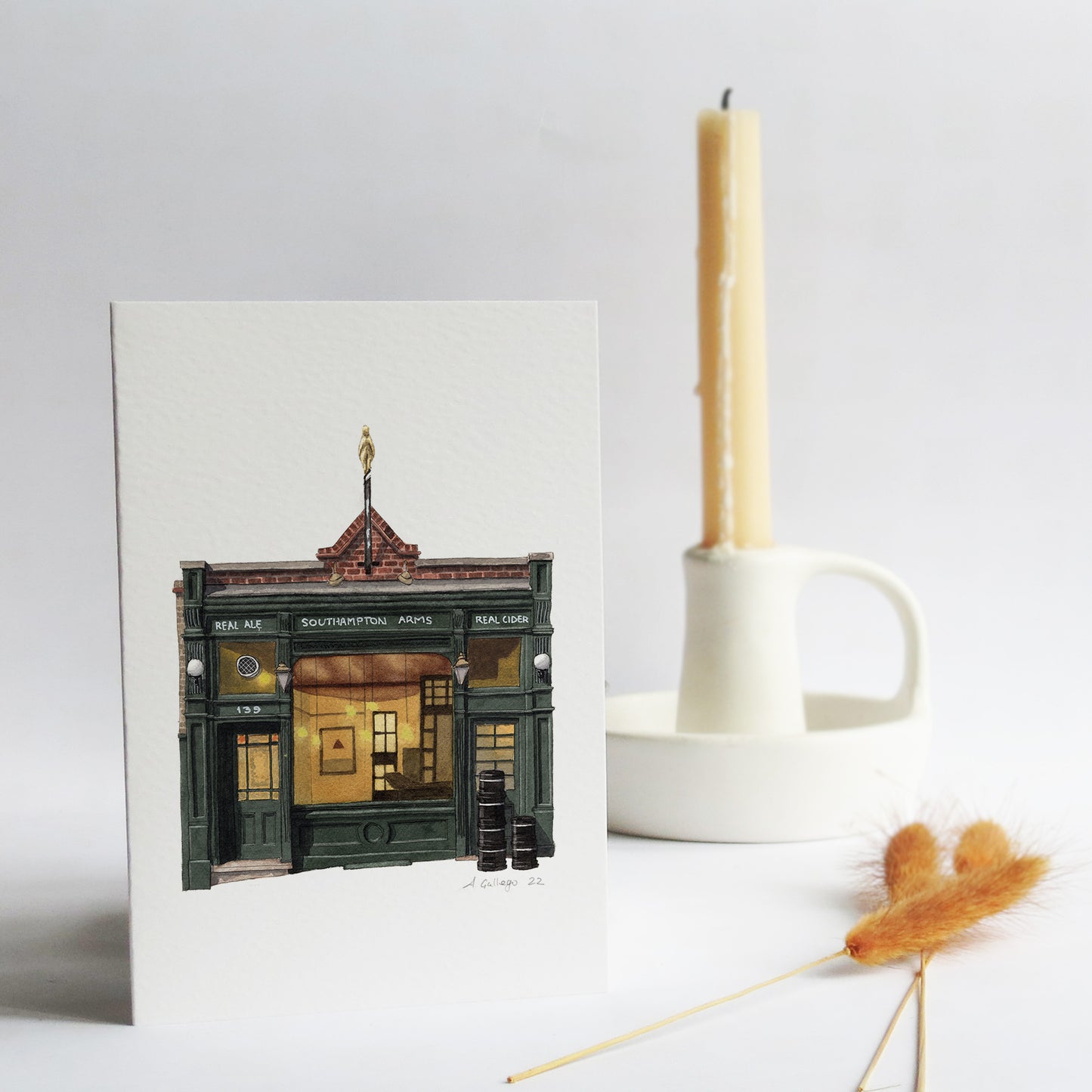 Gospel Oak - Southampton Arms pub - Greeting card with envelope - Kentish Town