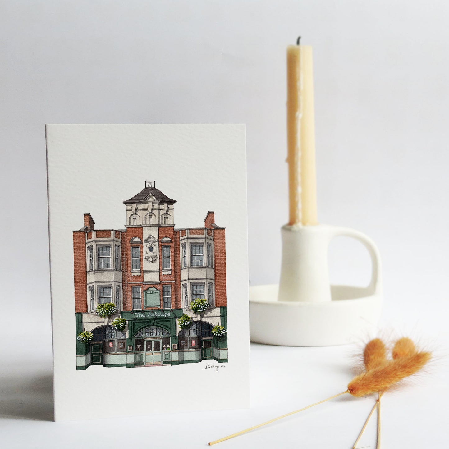 Tooting - The Antelope - Greeting card with envelope