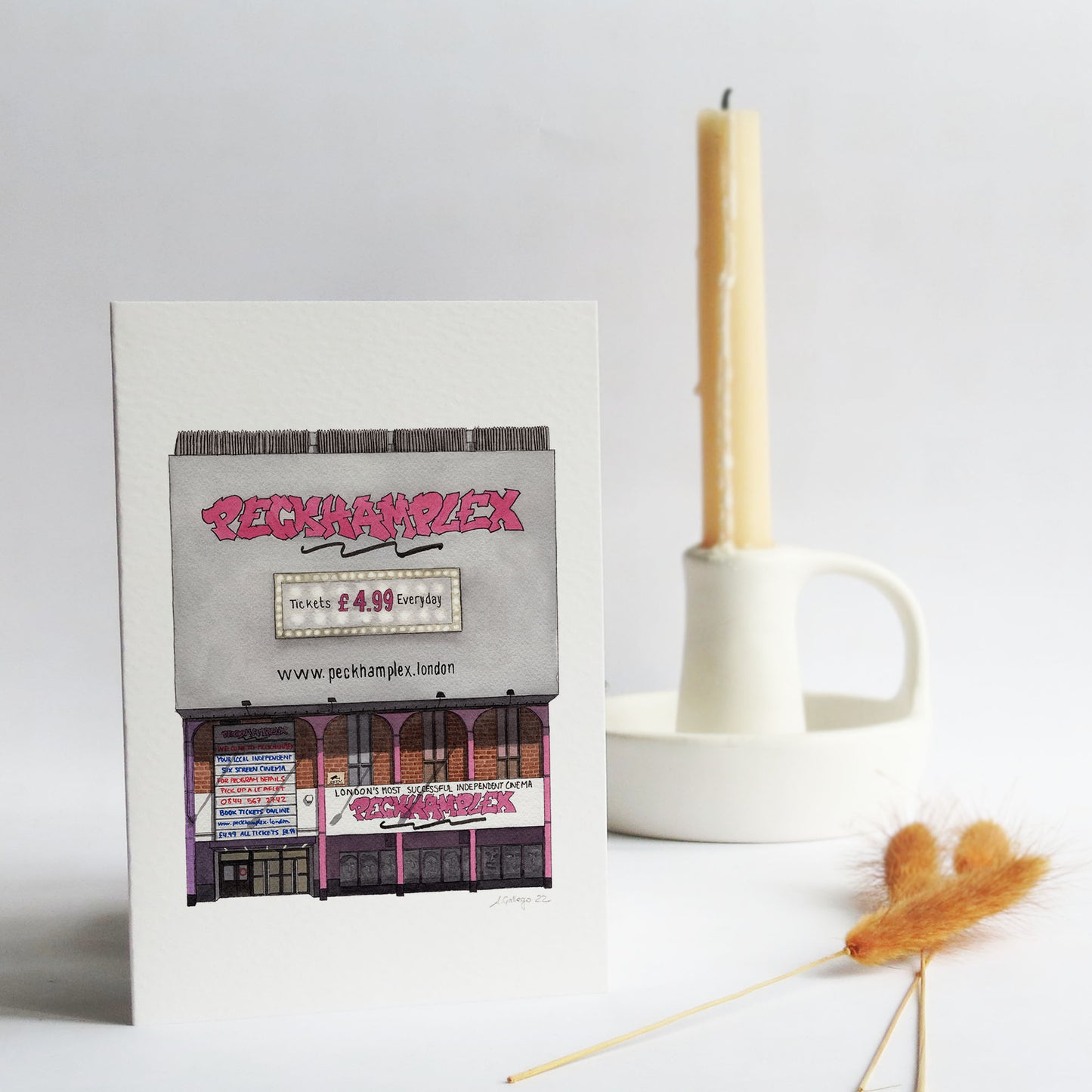 Peckham - Peckhamplex - Greeting card with envelope