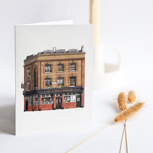 West Norwood - Book and Record bar - Greeting card with envelope
