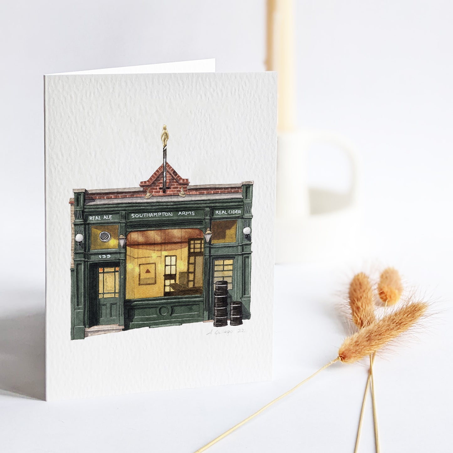Gospel Oak - Southampton Arms pub - Greeting card with envelope - Kentish Town