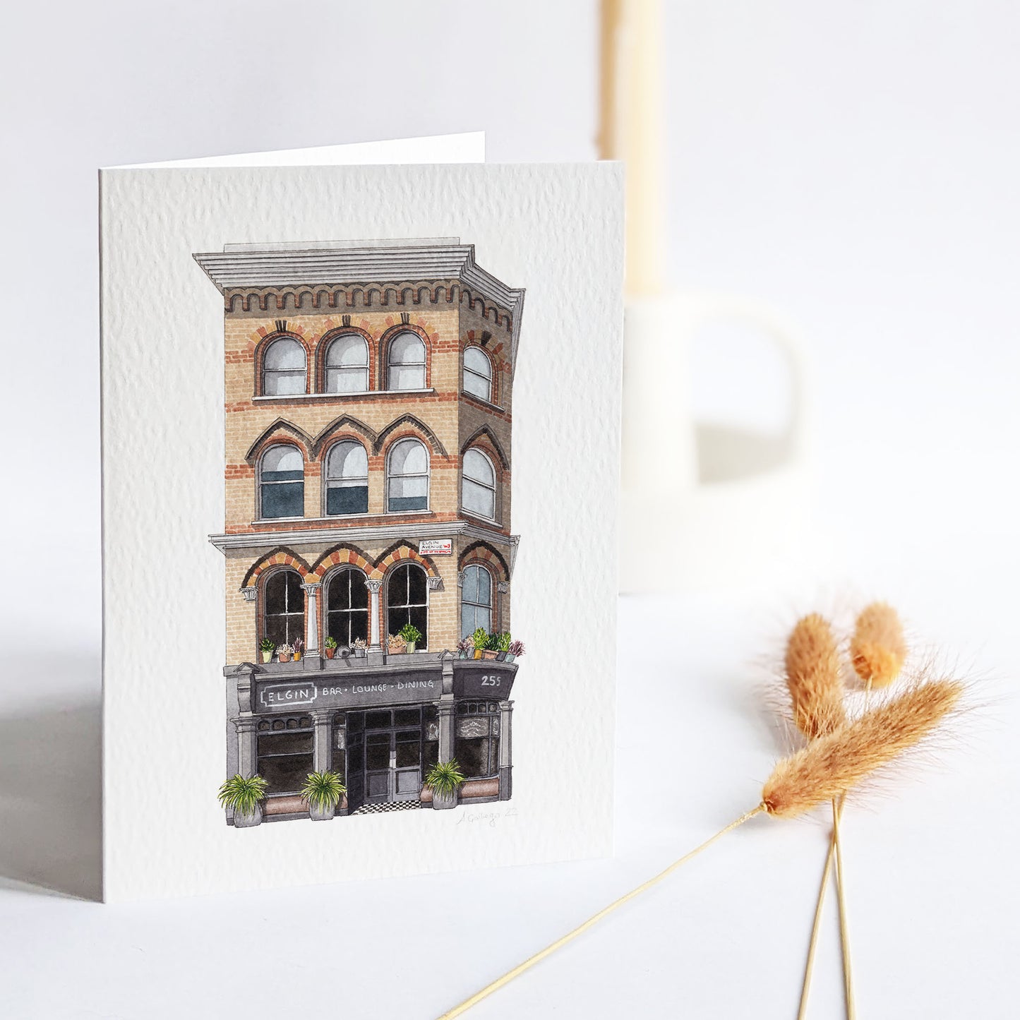 Maida Vale - The Elgin - Greeting card with envelope