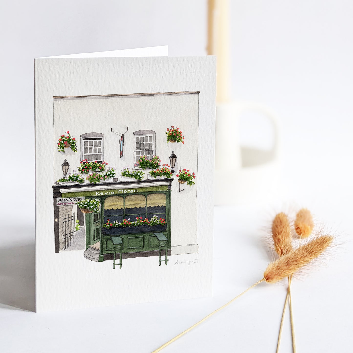 Belgravia - Nag's Head Pub - Greeting card with envelope - Knightsbridge
