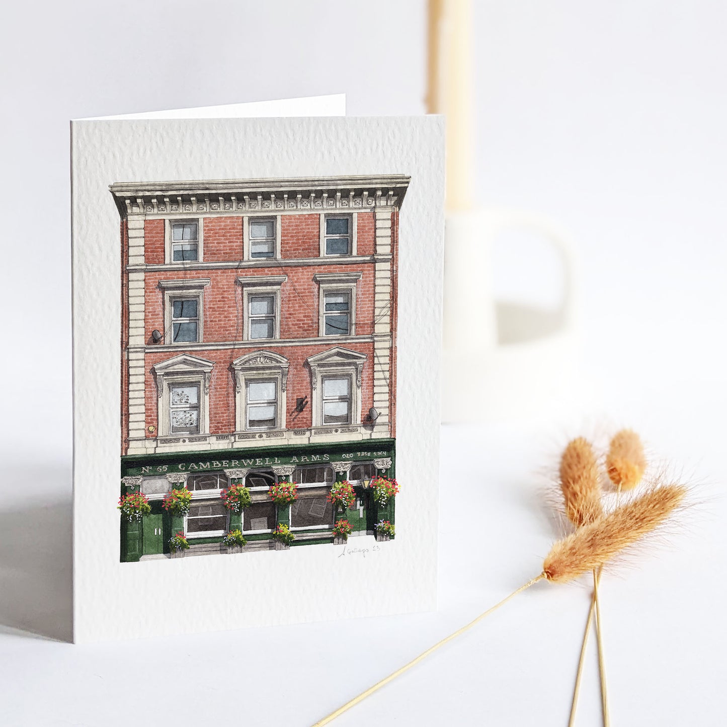 Camberwell - The Camberwell Arms - Greeting card with envelope
