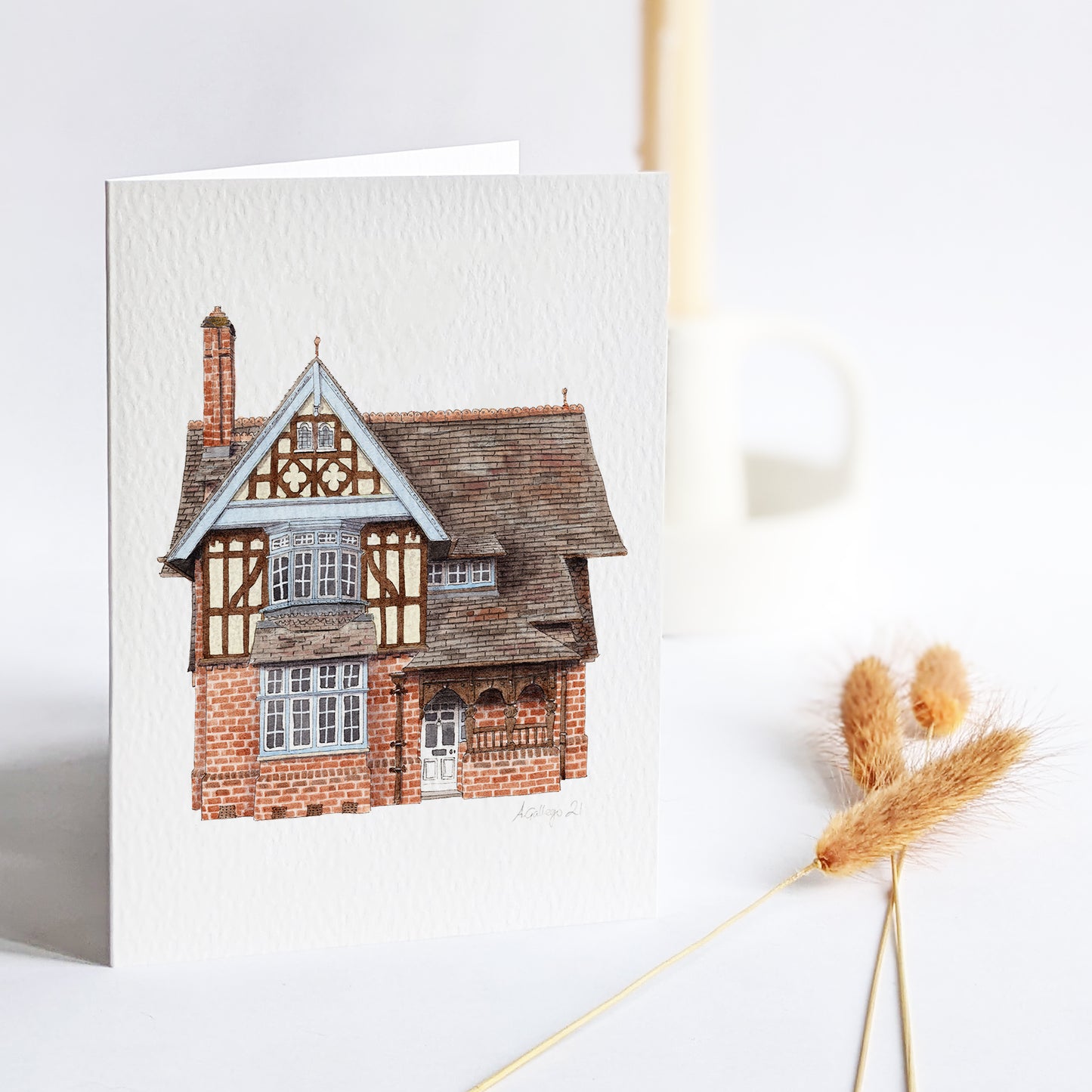 Dulwich Village - Park Lodge - Dulwich Park - Greeting card with envelope