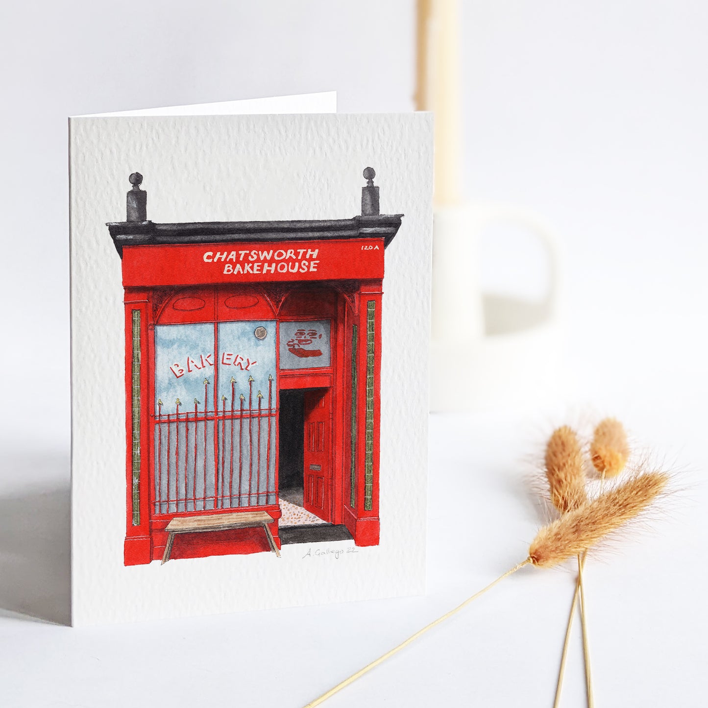 Crystal Palace - Chatsworth Bakehouse - Greeting card with envelope