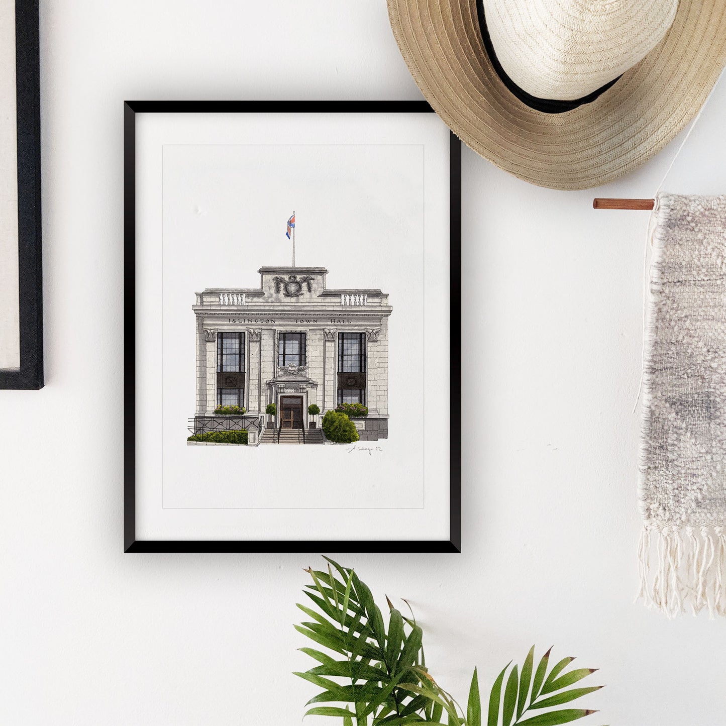 Islington Town Hall - Giclée Print (unframed)