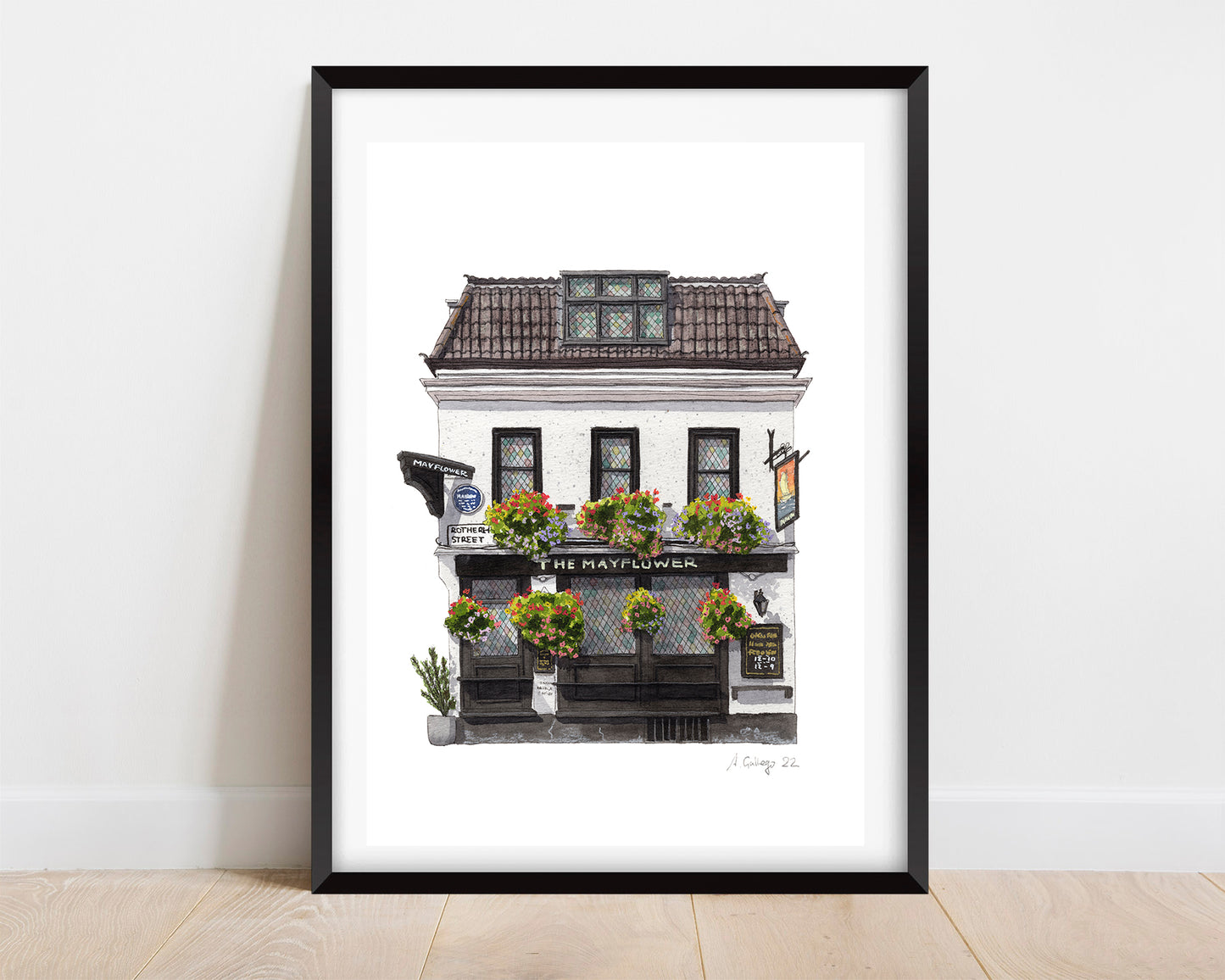 Rotherhithe - The Mayflower Pub - Giclée Print (unframed)