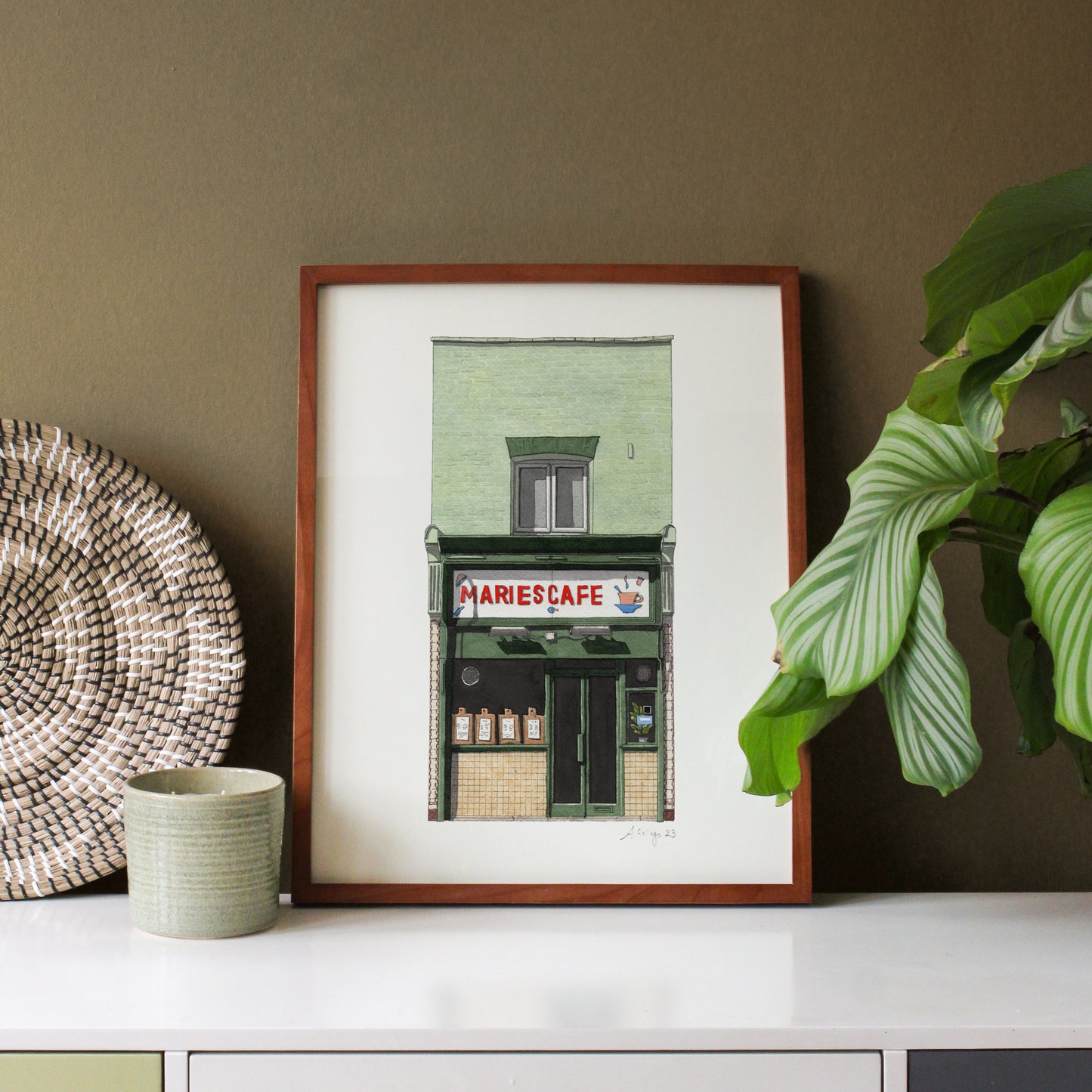 Waterloo - Marie's Cafe - Giclée Print (unframed)