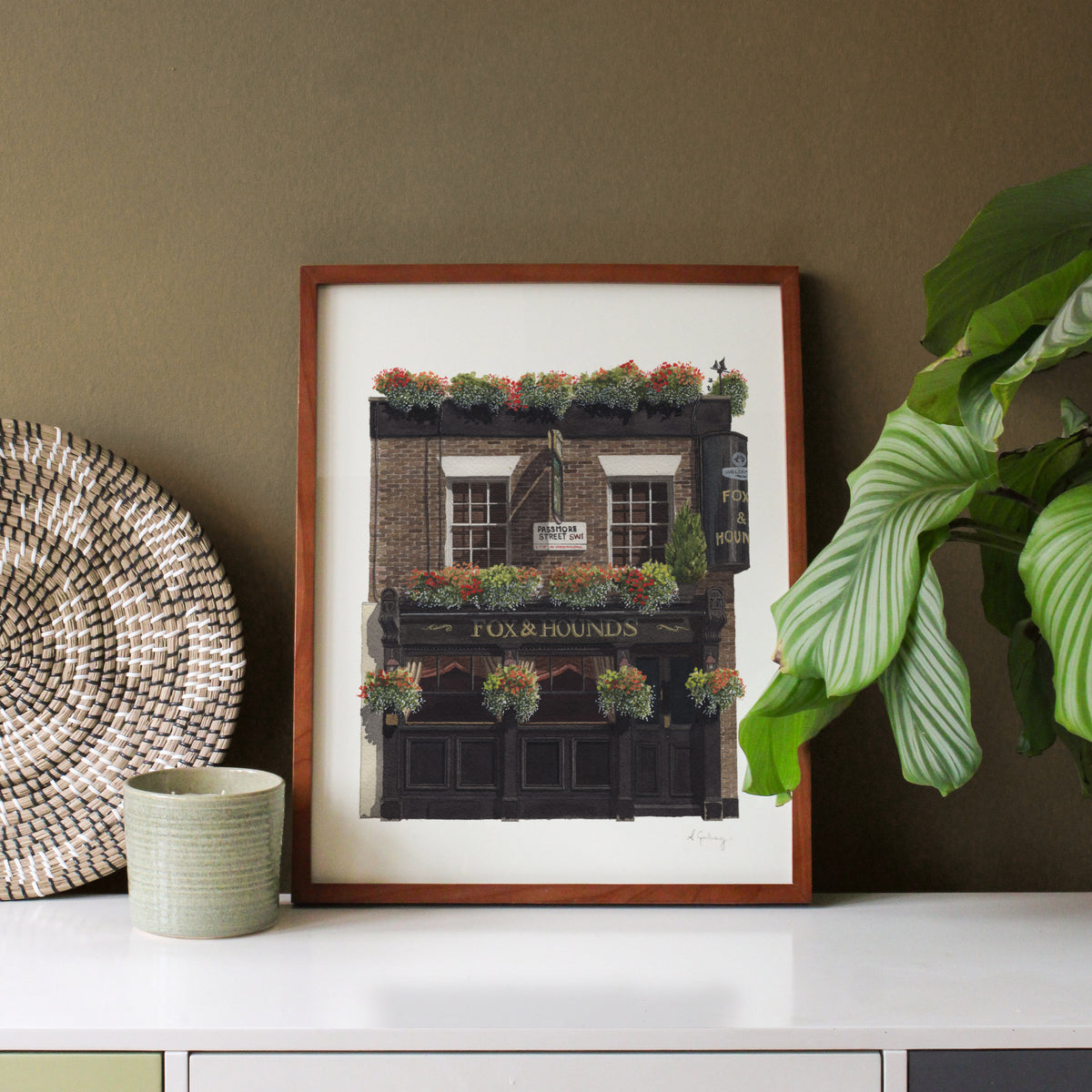 Belgravia - The Fox & Hounds Pub - Giclée Print (unframed) - Chelsea