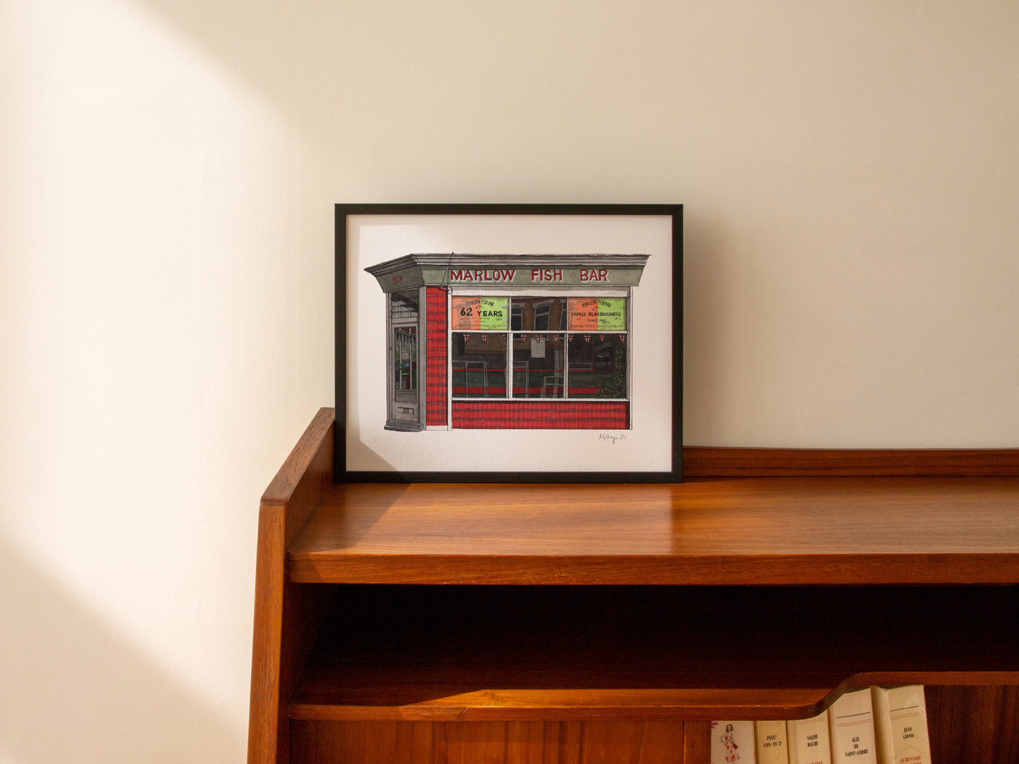 Penge - Marlow Fish Bar - Giclée Print (unframed)