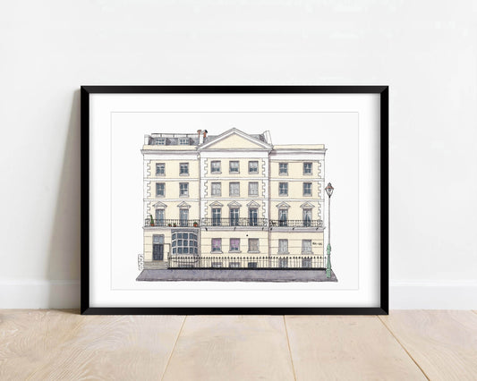 Brighton - Marine Parade - Neville House - Giclée Print (unframed)