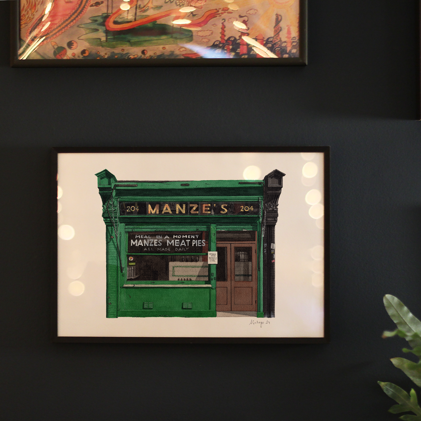 Deptford - Manze's - Pie & Mash shop - Giclée Print (unframed)