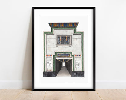 Brixton - Reliance Arcade - Egyptian Façade- Giclée Print (unframed)