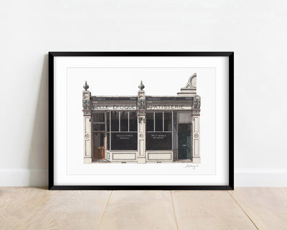 Stoke Newington - Belle Epoque Patisserie - Giclée Print (unframed) - Newington Green