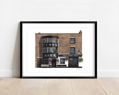 Greenwich - Cutty Sark pub - Giclée Print (unframed)