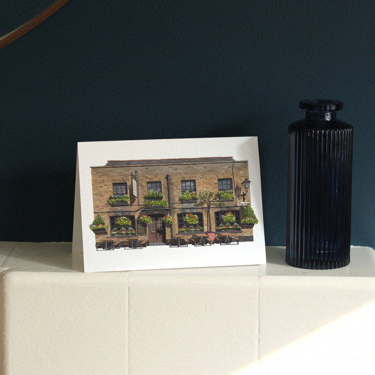 The Two Brewers Windsor - Greeting card with envelope  - London Art - Watercolour illustration