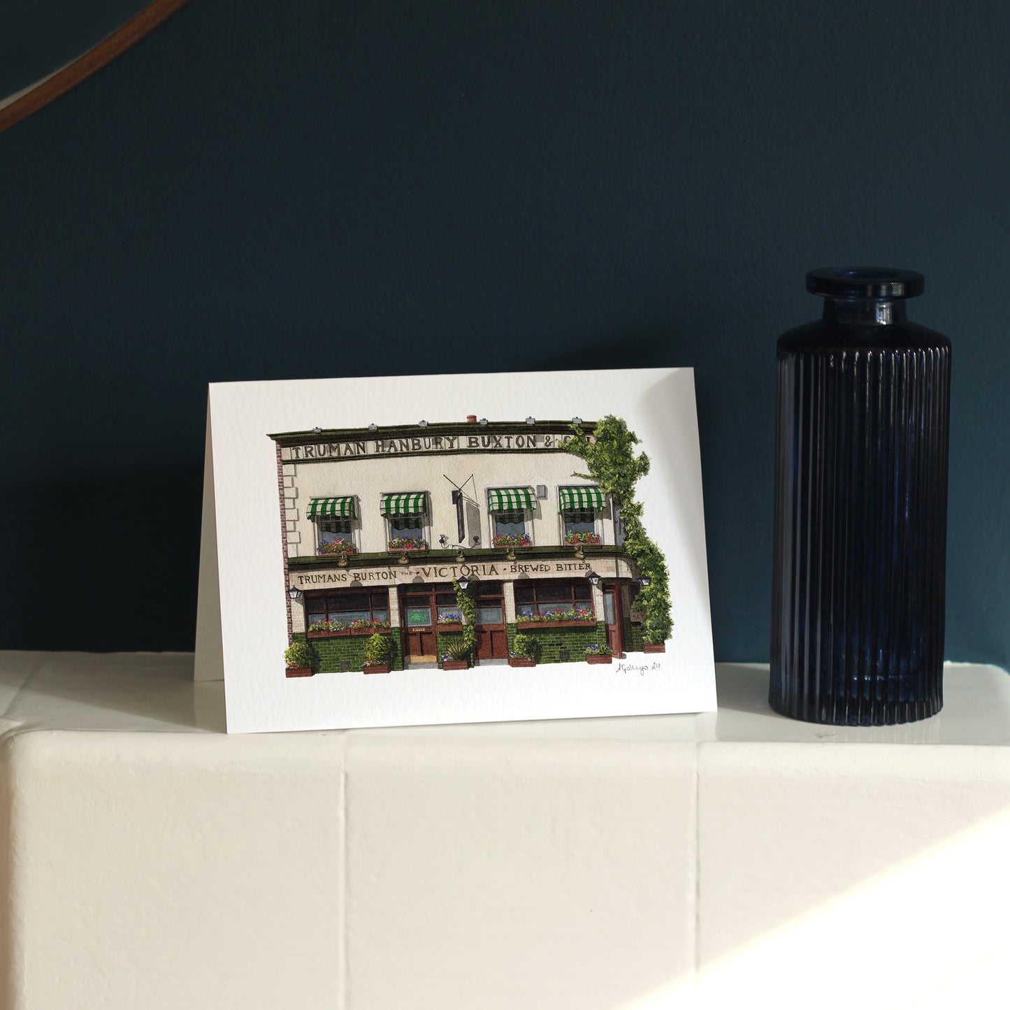 Bermondsey - The Victoria - Greeting card with envelope