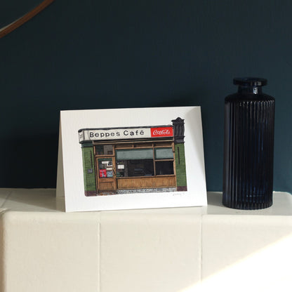 Farringdon - Beppe's Cafe - Greeting card with envelope