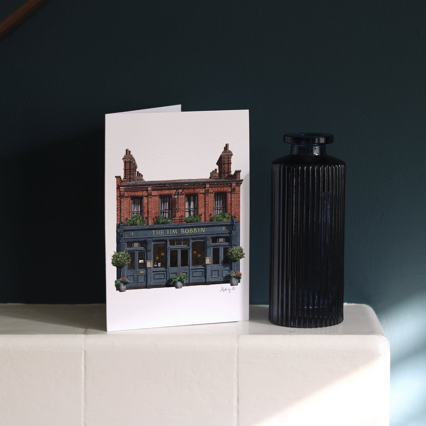 Clapham - The Tim Bobbin SW4 - Greeting card with envelope