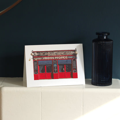 Bodega de la Ardosa Madrid - Greeting card with envelope