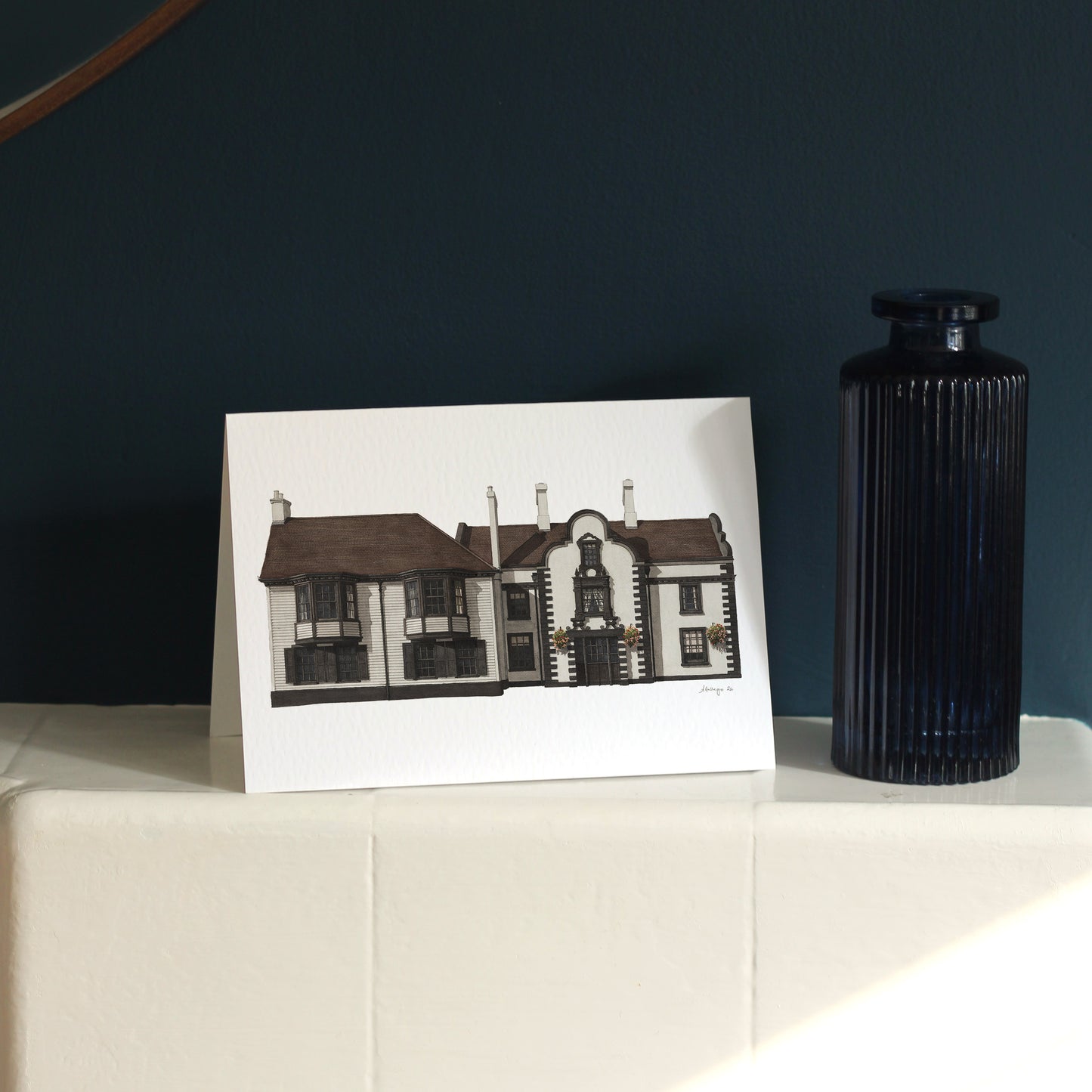 Carshalton - The Greyhound - Greeting card with envelope