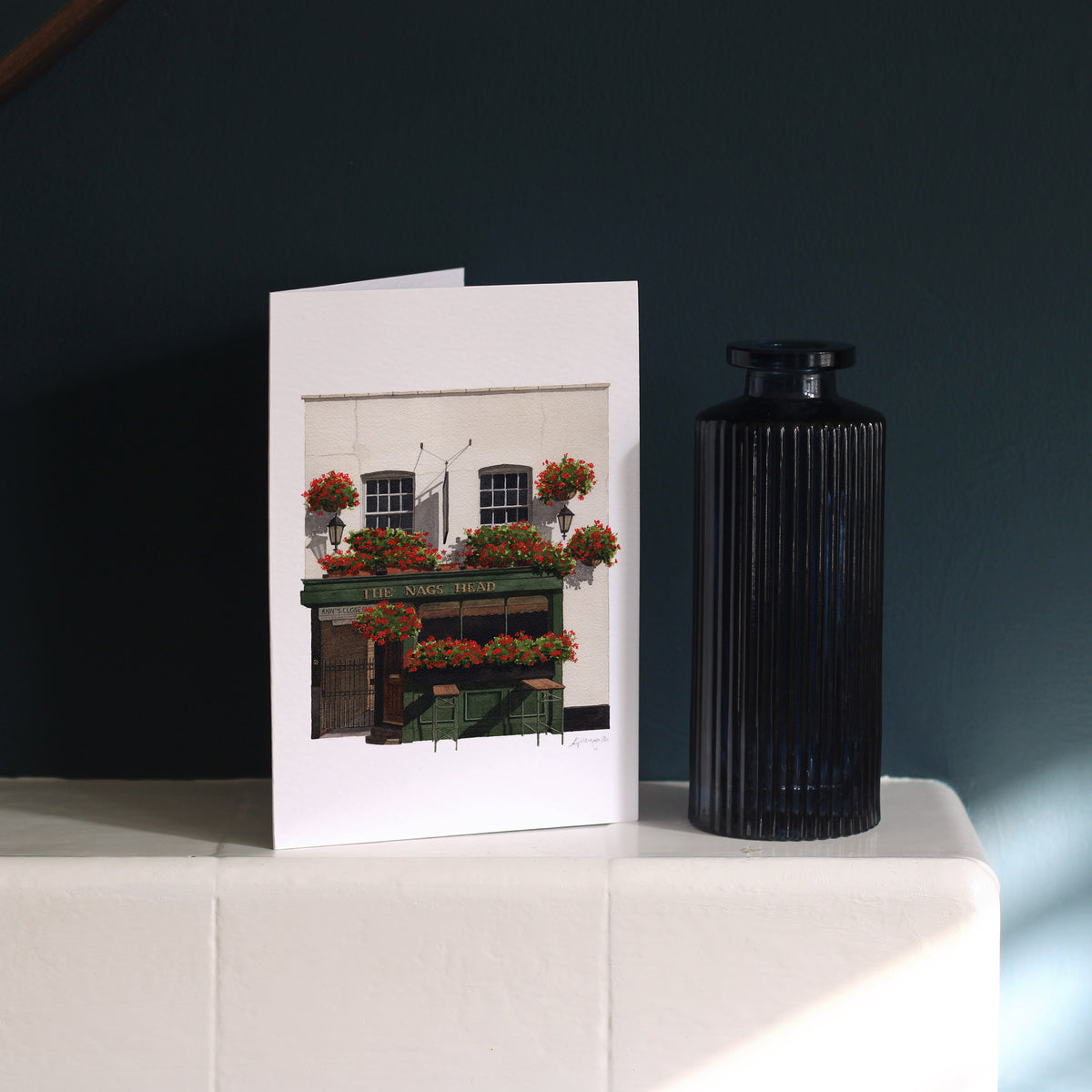 Belgravia - Nag's Head Pub - Greeting card with envelope - Knightsbridge