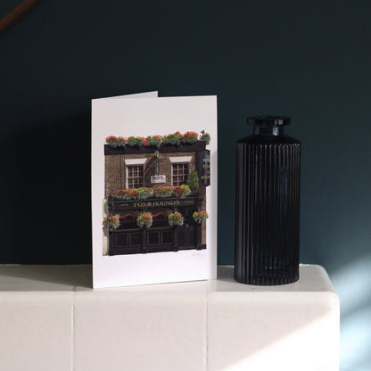 Belgravia - The Fox & Hounds - Greeting card with envelope - Chelsea
