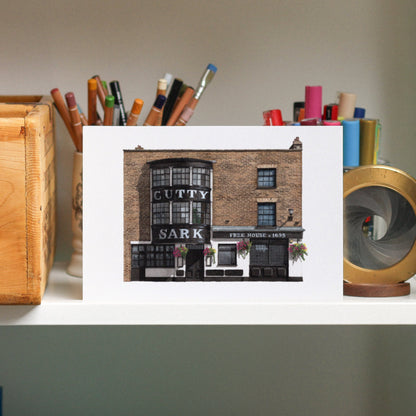 Greenwich - Cutty Sark pub - Giclée Print (unframed)