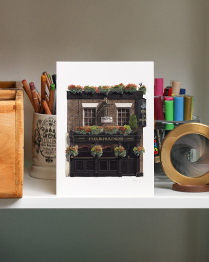 Belgravia - The Fox & Hounds Pub - Giclée Print (unframed) - Chelsea