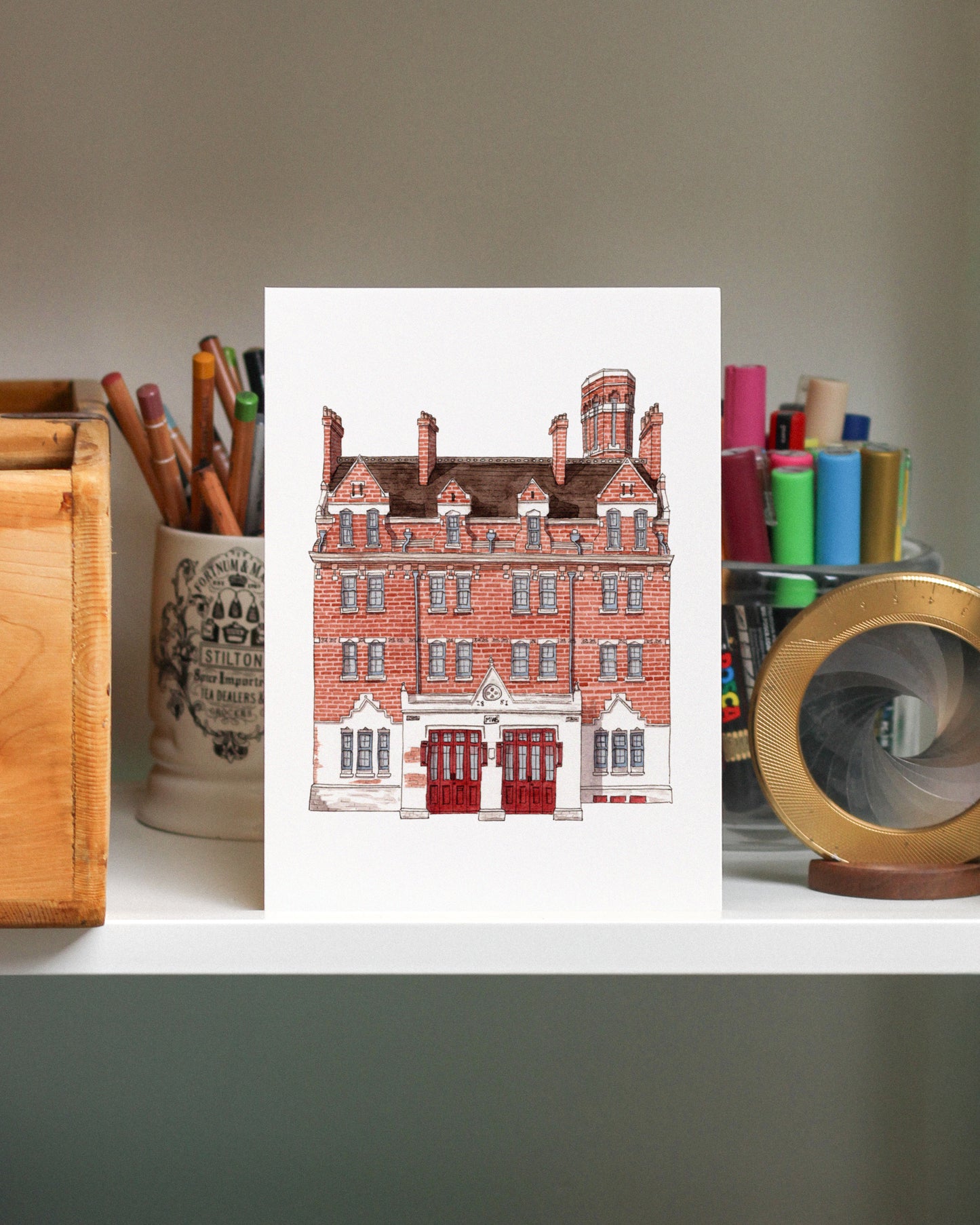 West Norwood - Old Fire Station - South London Theatre - Giclée Print (unframed)