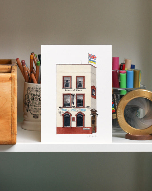 Clapham - Prince of Wales pub POW - Giclée Print (unframed)