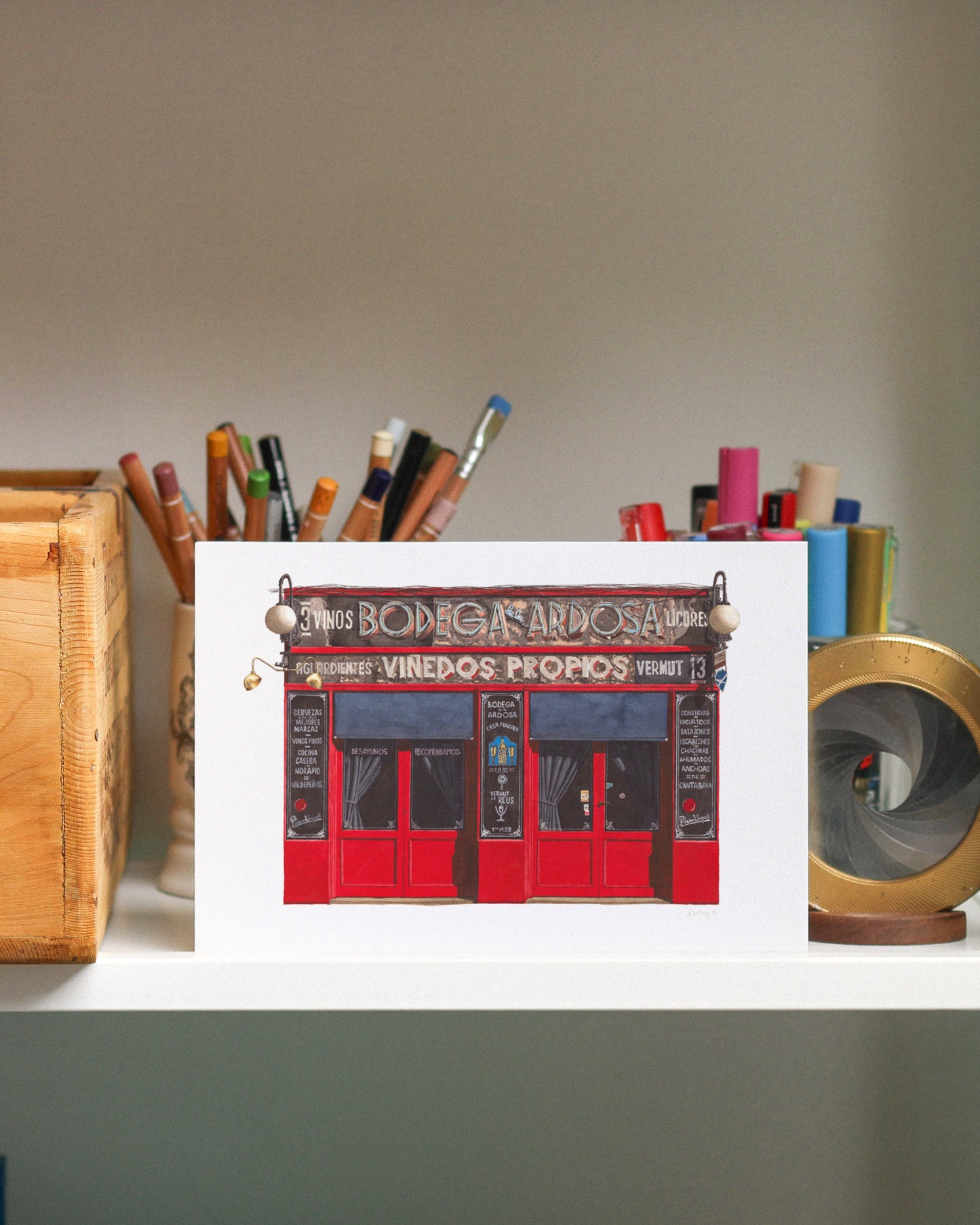 Bodega de la Ardosa Madrid - Giclée Print (unframed)