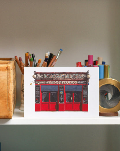 Bodega de la Ardosa Madrid - Giclée Print (unframed)