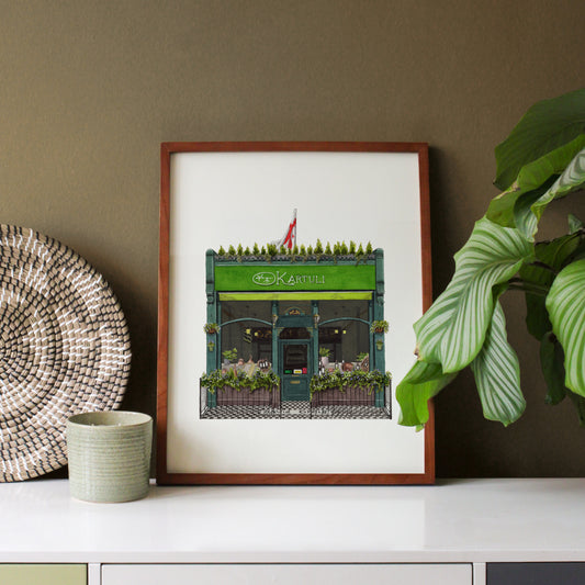 East Dulwich - Kartuli Georgian Restaurant - Giclée Print (unframed)