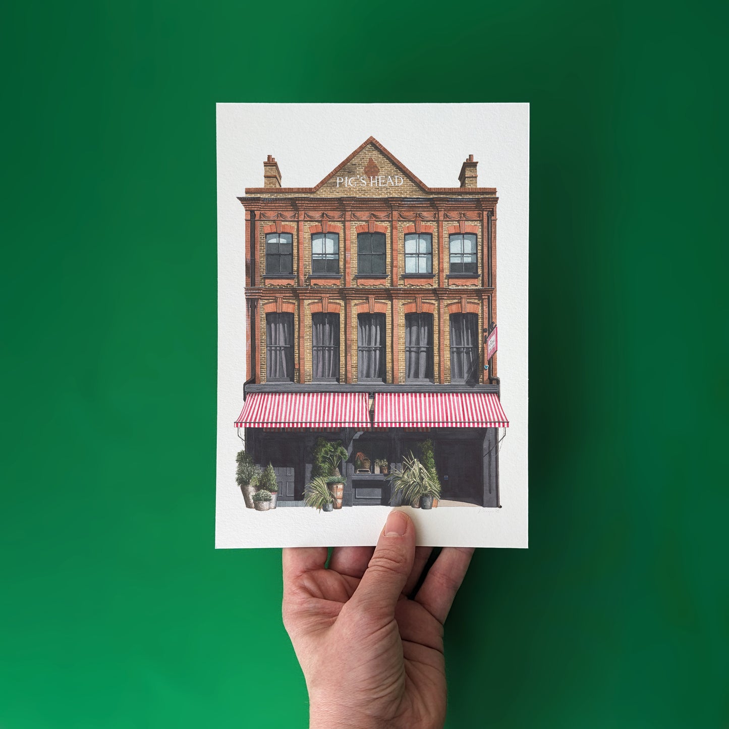 Clapham - The Pig's Head SW4 - Giclée Print (unframed)