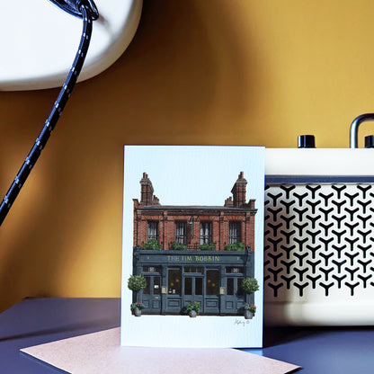 Clapham - The Tim Bobbin SW4 - Greeting card with envelope