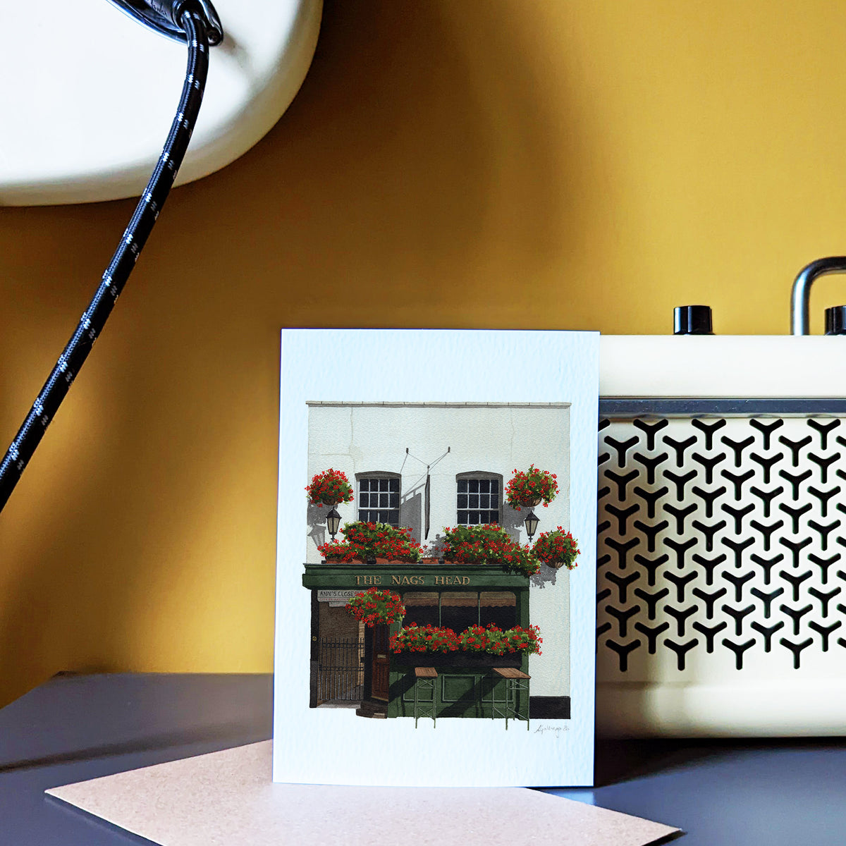 Belgravia - Nag's Head Pub - Greeting card with envelope - Knightsbridge