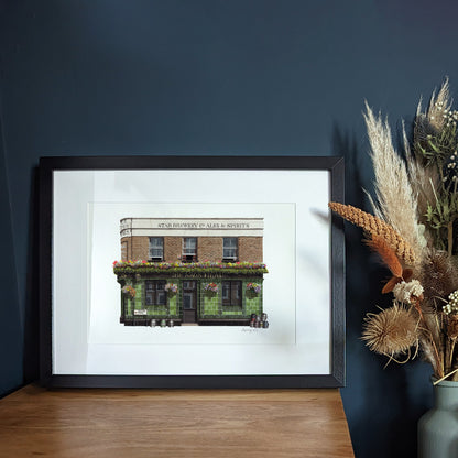 Greenwich - The Pelton Arms pub - Giclée Print (unframed)