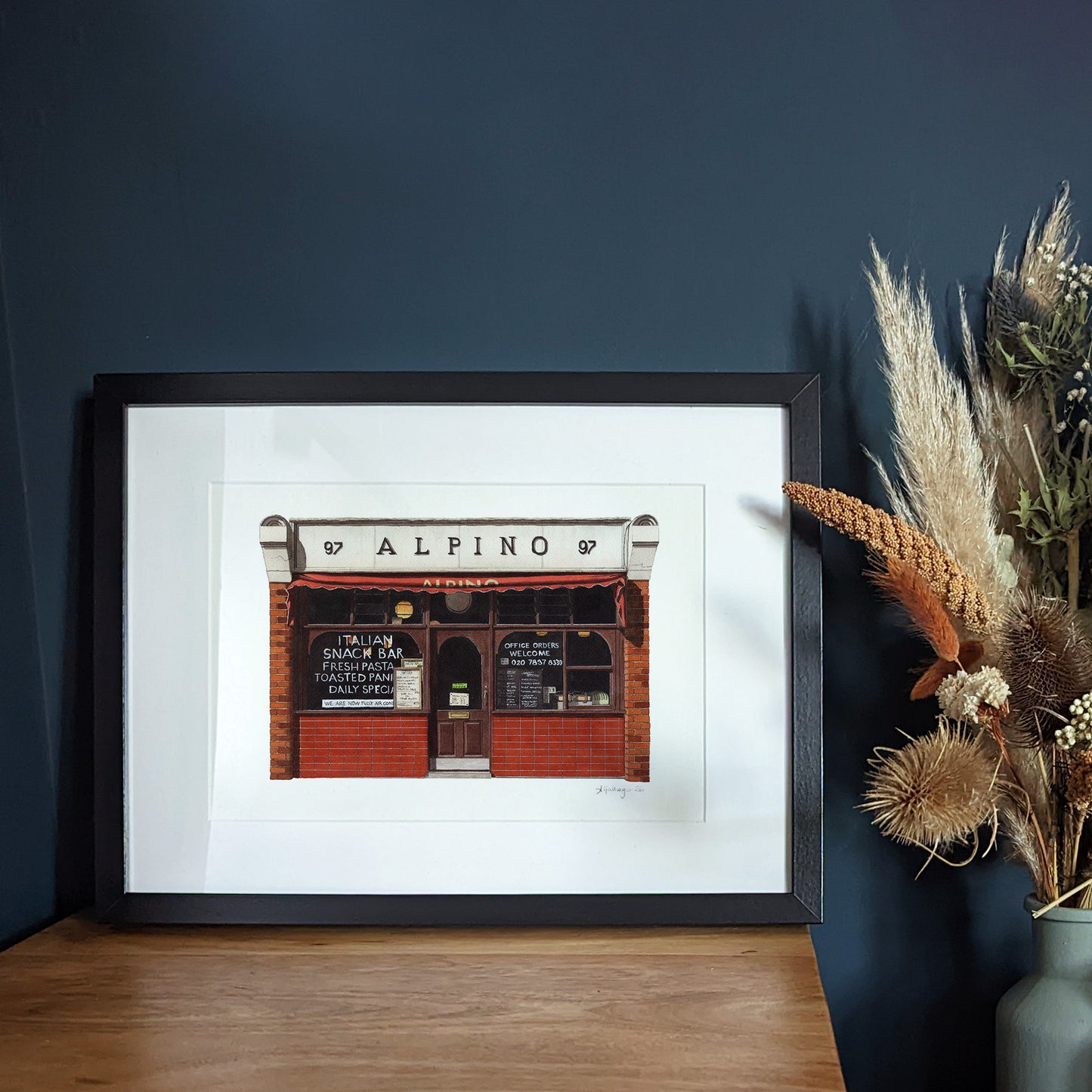 Angel - Alpino Cafe - Giclée Print (unframed)