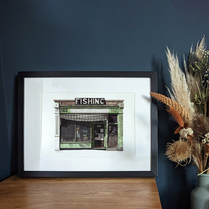 Gospel Oak - Sharp's Fishing Tackle shop - Giclée Print (unframed) - Hampstead