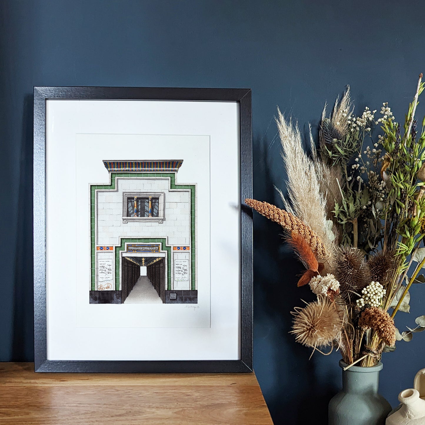 Brixton - Reliance Arcade - Egyptian Façade- Giclée Print (unframed)