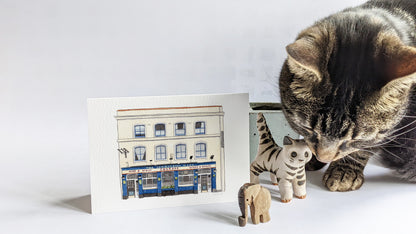 West Norwood - Book and Record bar - Greeting card with envelope