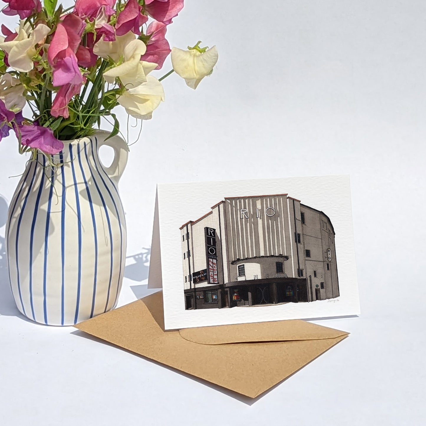 Dalston - Rio Cinema - Greeting card with envelope