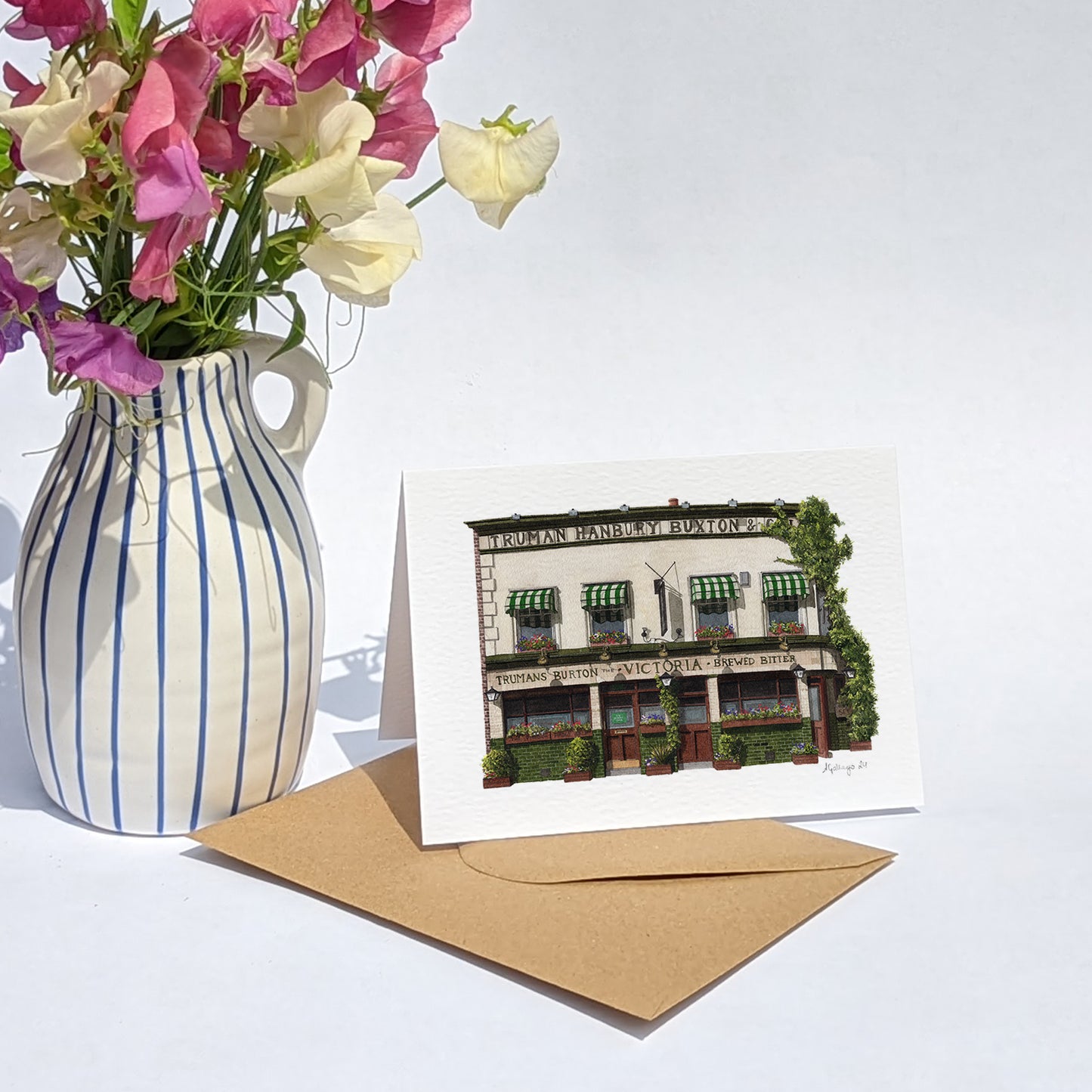 Bermondsey - The Victoria - Greeting card with envelope