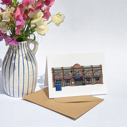 Earl's Court Station - Greeting card with envelope