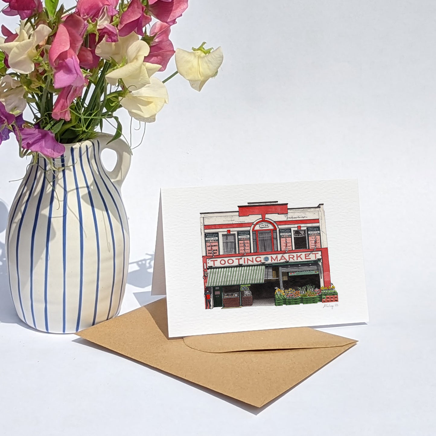 Tooting - Tooting Market - Greeting card with envelope