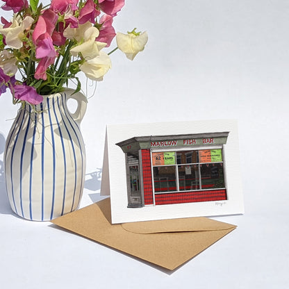 Penge - Marlow Fish Bar - Greeting card with envelope