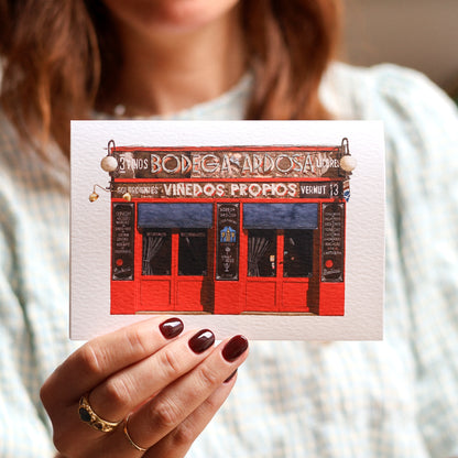Bodega de la Ardosa Madrid - Greeting card with envelope